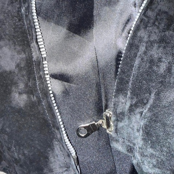 Vintage Saguaro West Trading Co Black Suede Leather Zip Vest – Made in Korea L - Picture 5 of 5